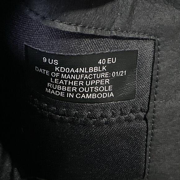 Kodiak Low Rider V Cut Ankle Boots Women Sz 9 Black Leather Slip In - Picture 9 of 10